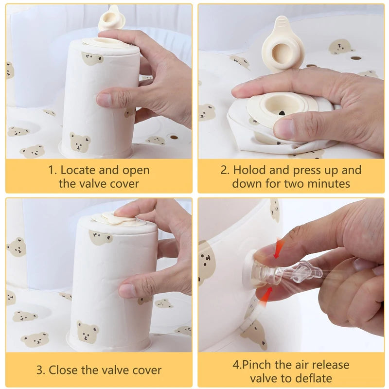 Kidly Kind™ Inflatable Baby Seat with Air Pump