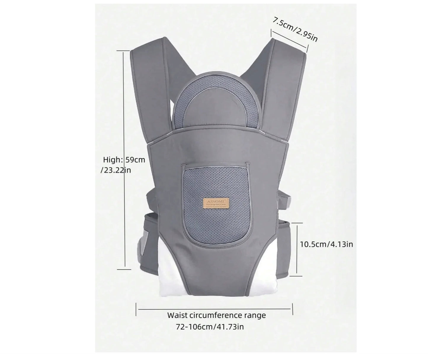 Kidly Kind™ Adjustable Baby Carrier Wrap for 7–30lbs